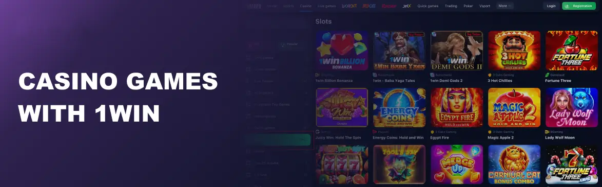 Casino Games with 1win Thailand