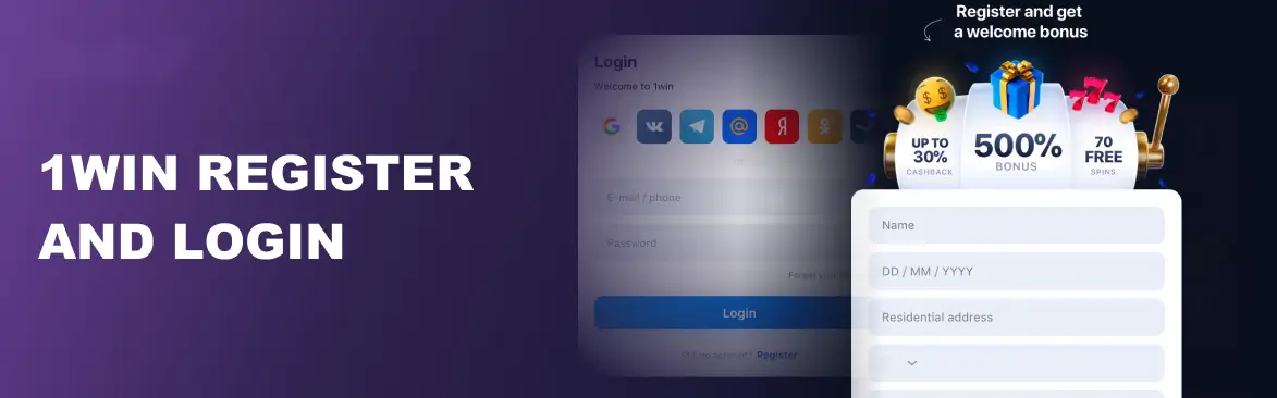 1win Register and Login
